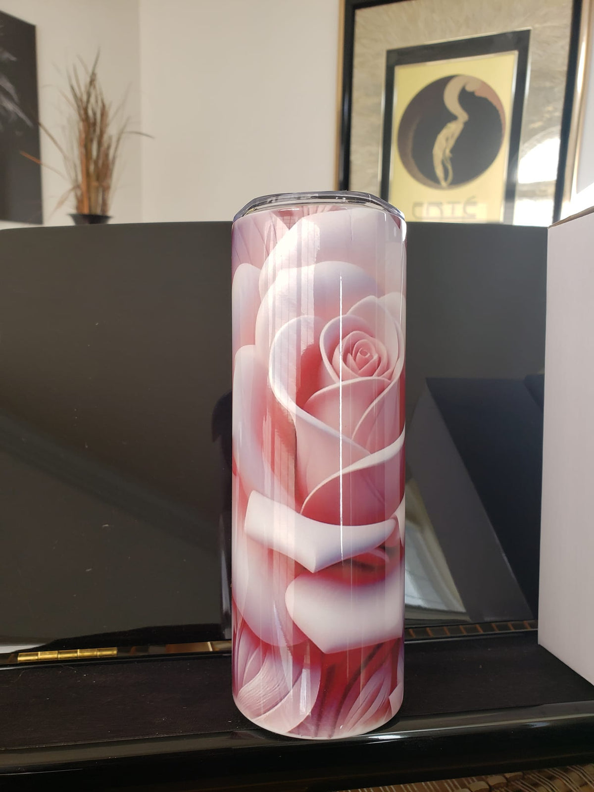 CUSTIMIZED 20 OZ HOT/COLD TUMBLER ("FLOWERS")