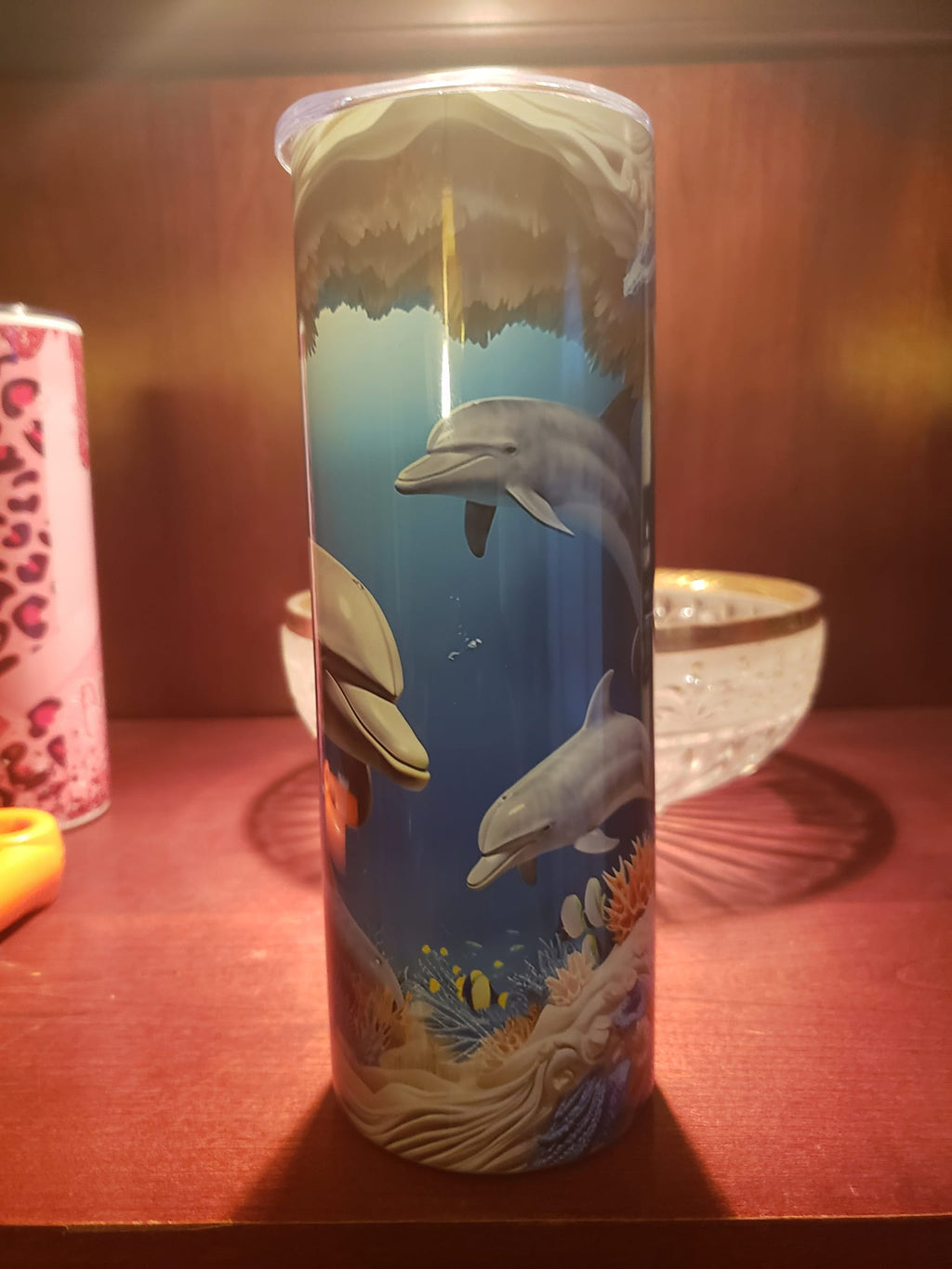 CUSTIMIZED 20 OZ HOT/COLD TUMBLER ("ROSES")