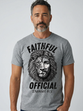 SCREEN PRINTED: "FAITHFUL OFFICIAL"