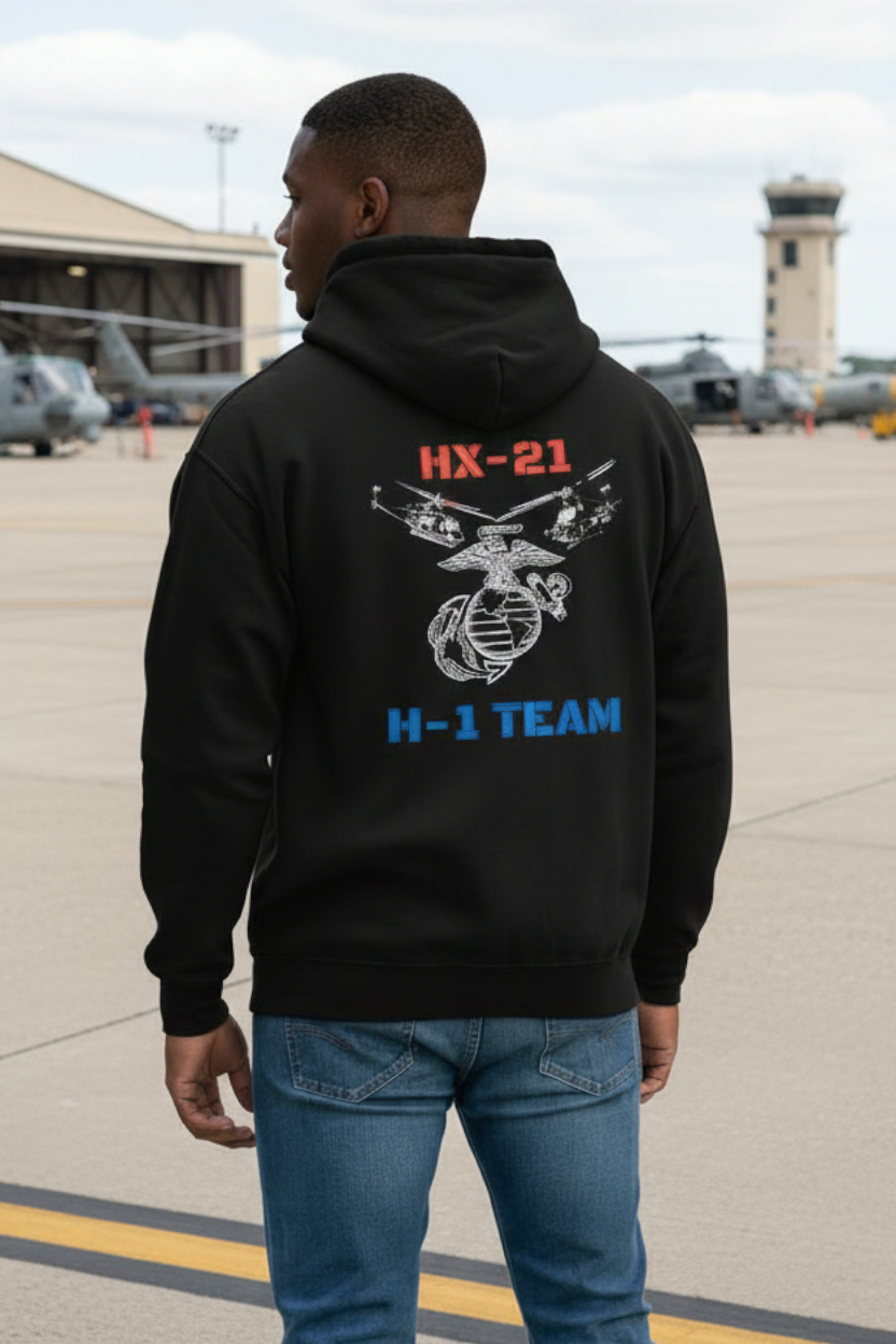 SCREEN PRINTED: "HX-21 BLACKJACKS"
