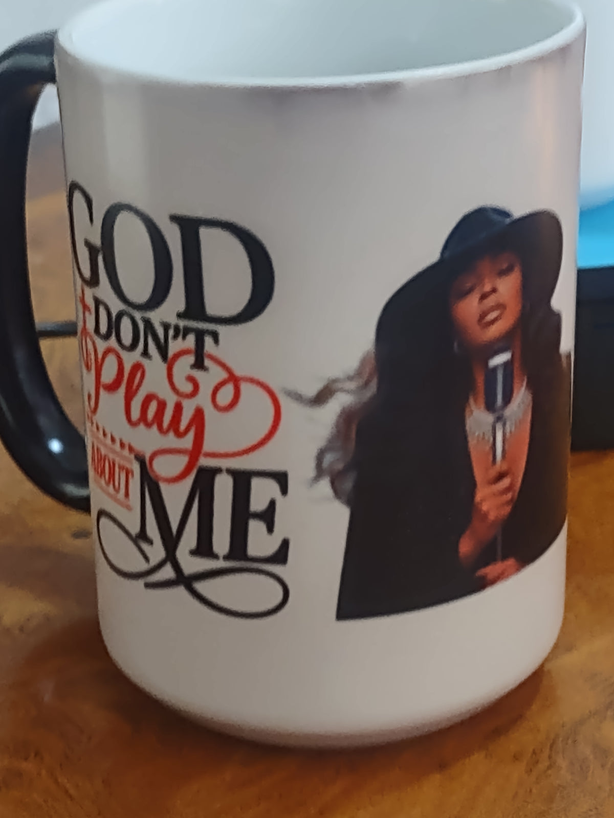 15 OZ SUBLIMATED COFFEE MUG "GOD DON'T PLAY ABOUT ME" (Copy)