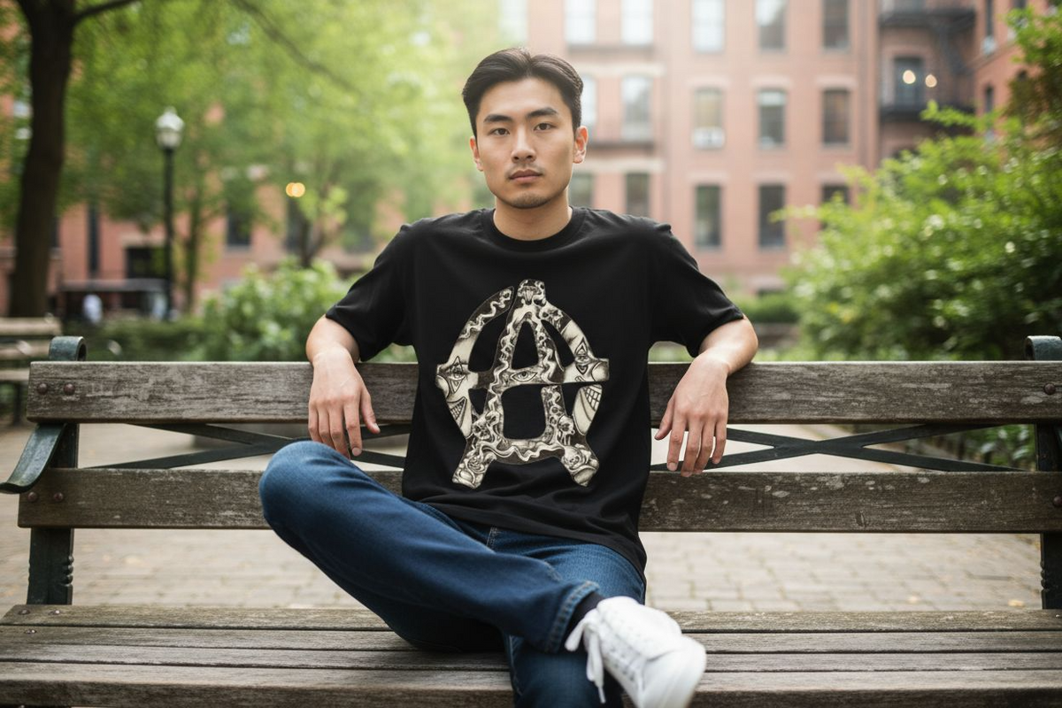 SCREEN PRINTED: "ANARCHY"