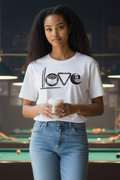 SCREEN PRINTED: "I LOVE 9 BALL"