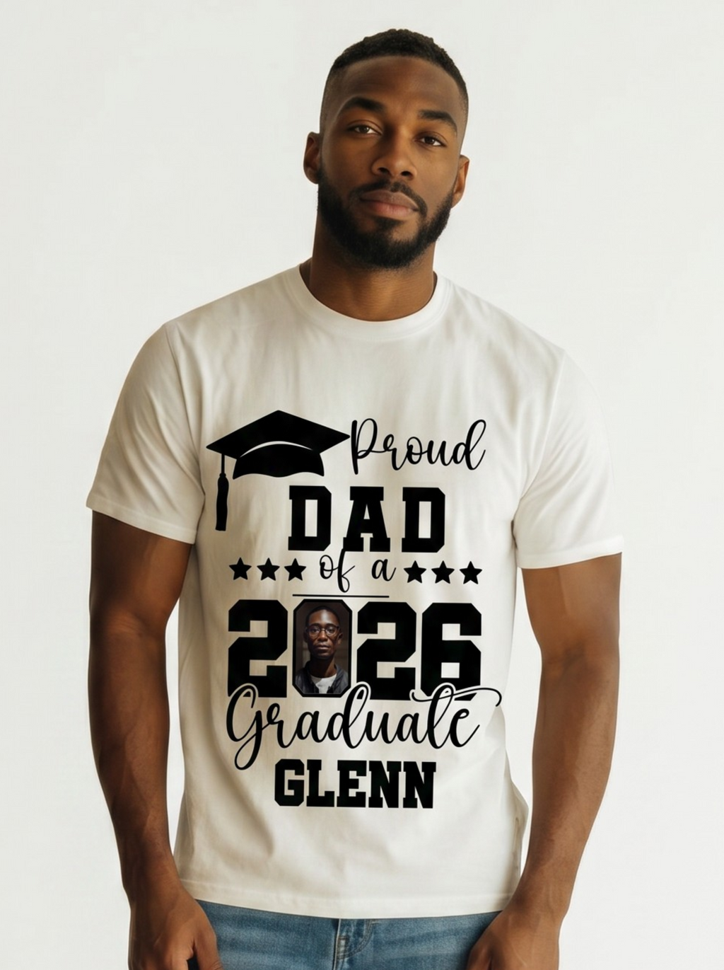SUBLIMATED: "2026 PROUD MOM/DAD GRADUATE T-SHIRT"