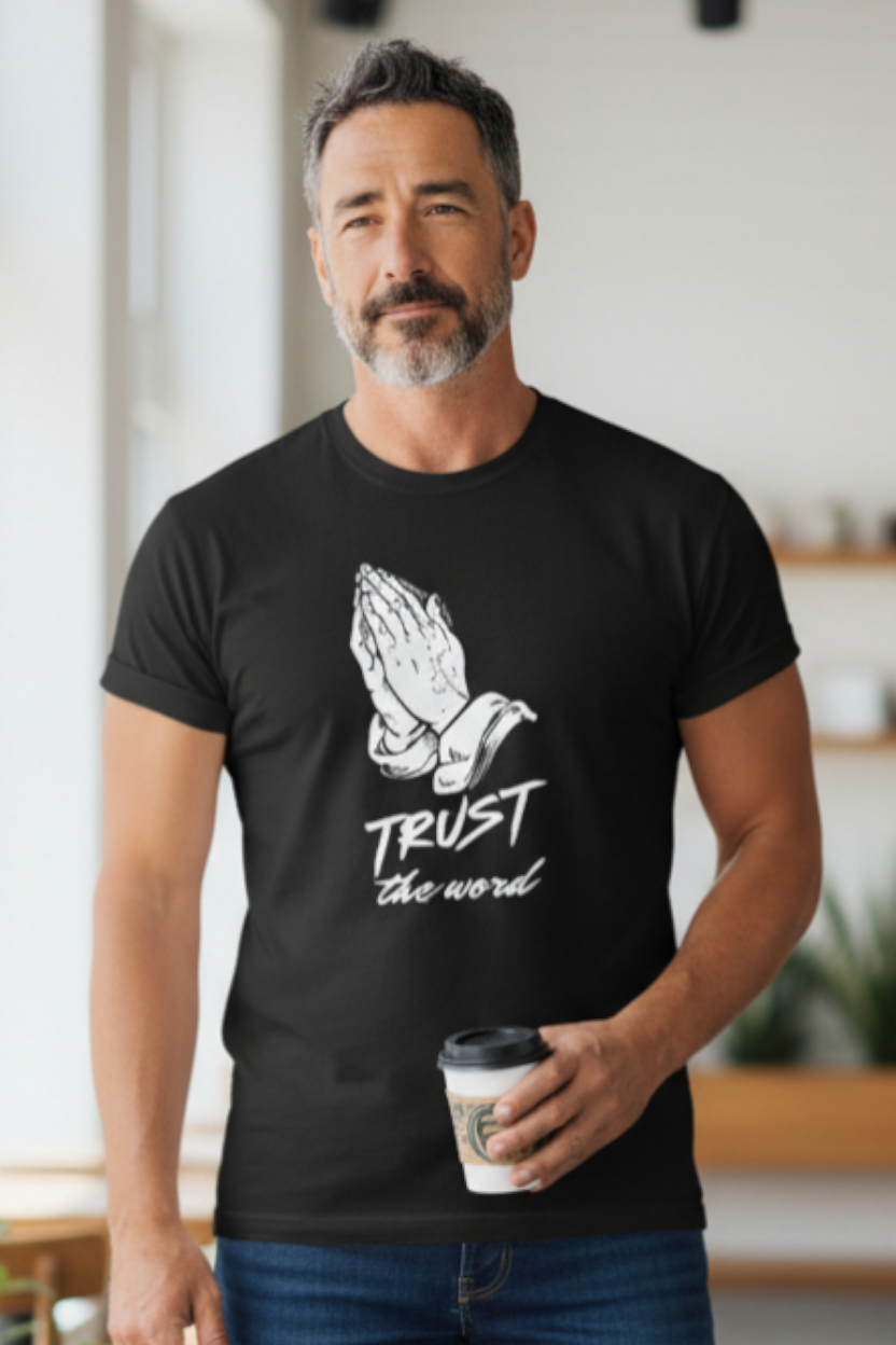SCREEN PRINTED: "TRUST"