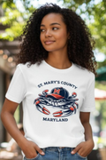 SCREEN PRINTED: "MARYLAND CRAB WITH SOUTHERN MD"