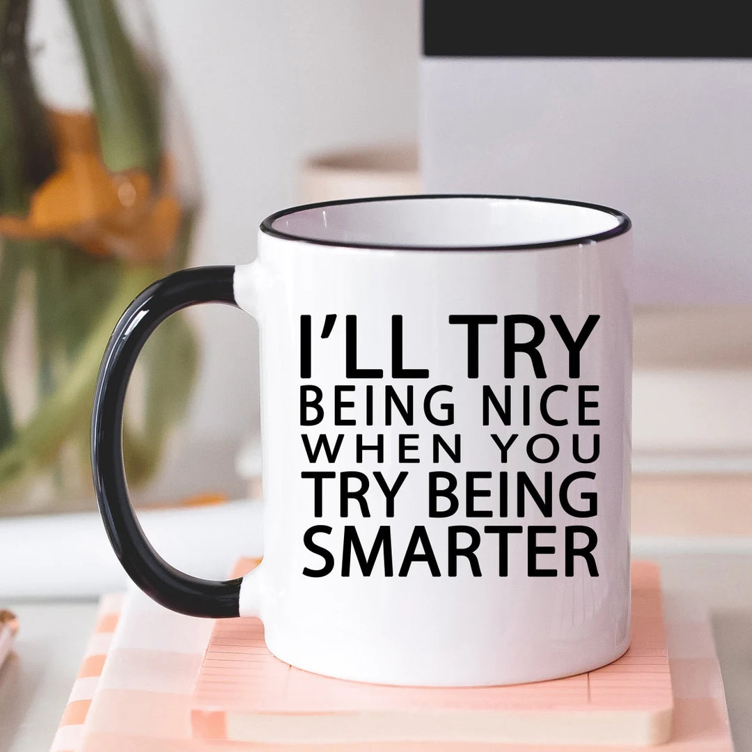 15 OZ SUBLIMATED COFFEE MUG "SARCASTIC REMARKS"