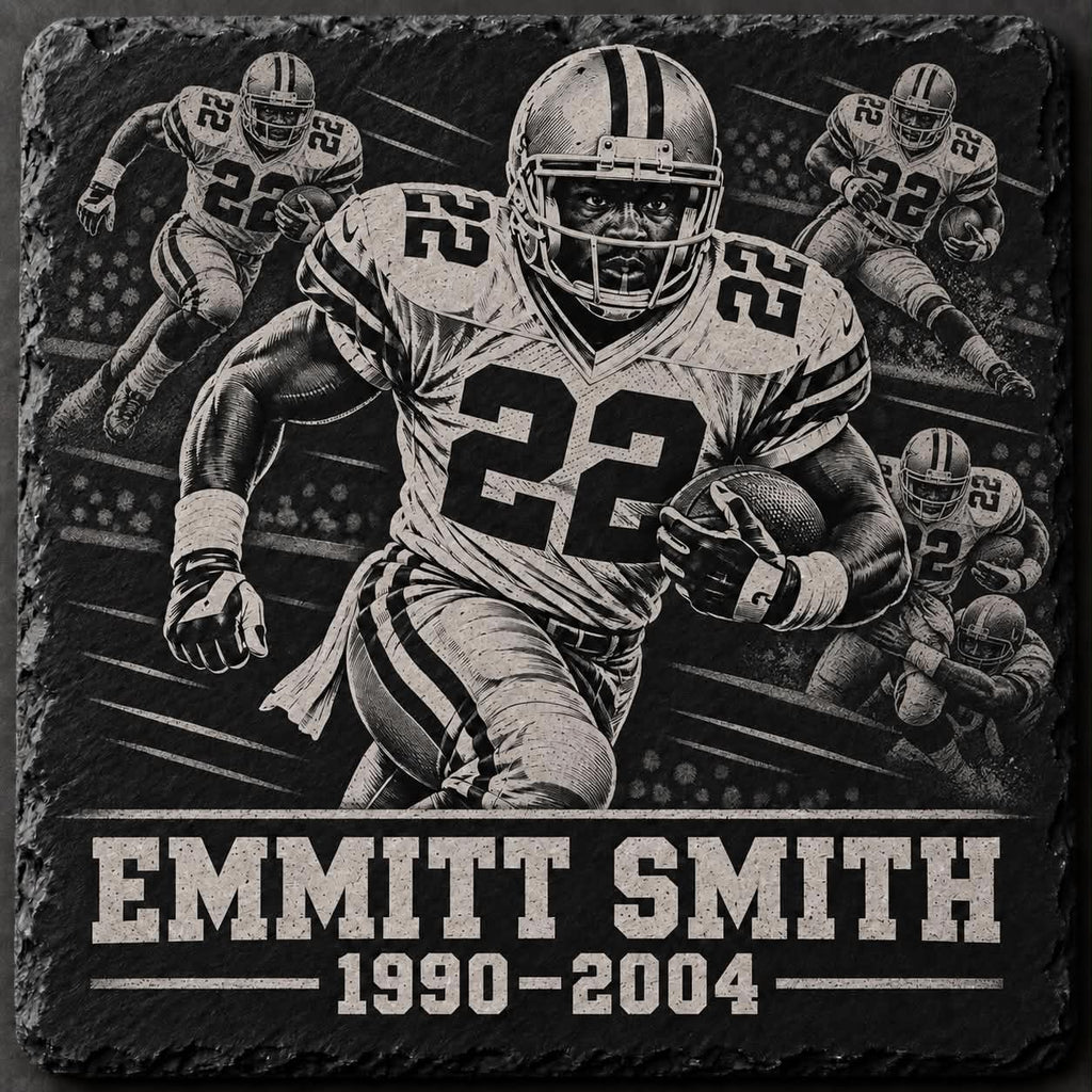 CUSTOM LASER ENGRAVED COASTERS (FOOTBALL TEAMS AND PLAYERS)
