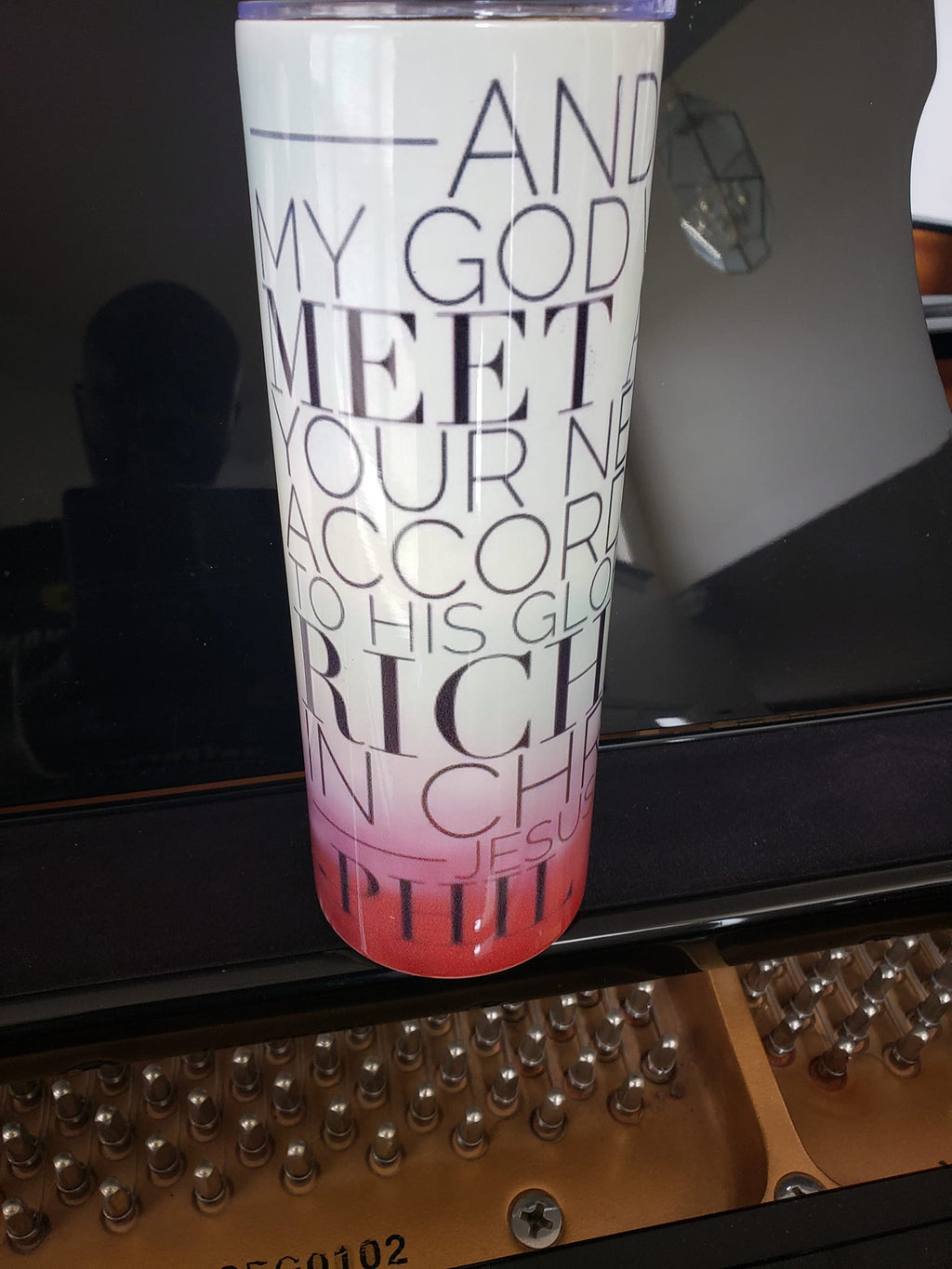 CUSTIMIZED 20 OZ HOT/COLD TUMBLER ("MOTIVATIONAL QUOTES")