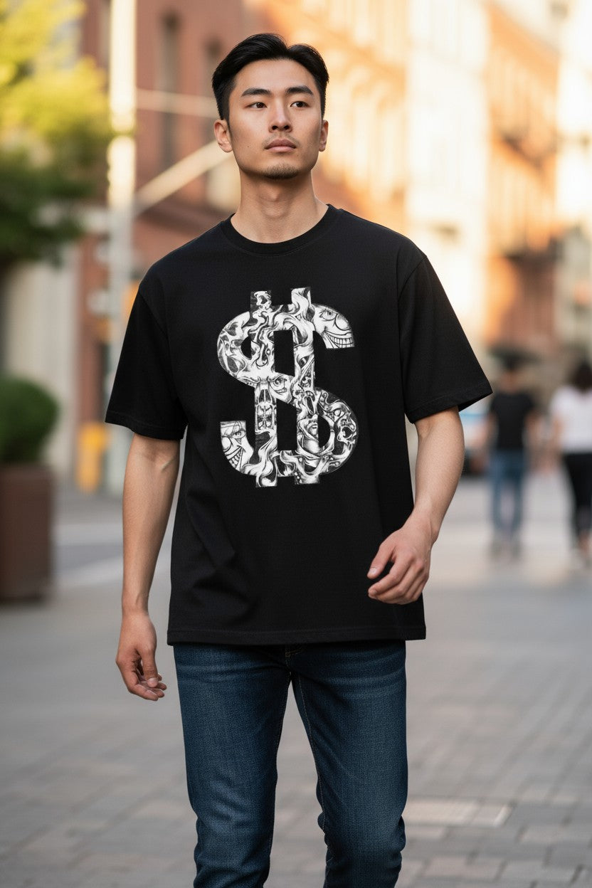 SCREEN PRINTED: "DOLLAR BILL"